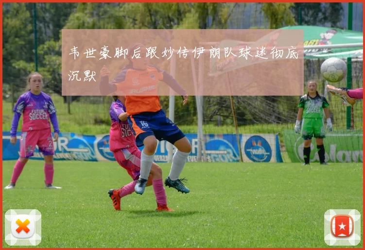韦世豪脚后跟妙传伊朗队球迷彻底沉默